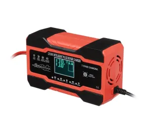 12V 10A-24V 5A Touch Screen Smart Car Battery Charger Q-Dp1210 Red - Shop Now For Best Deals