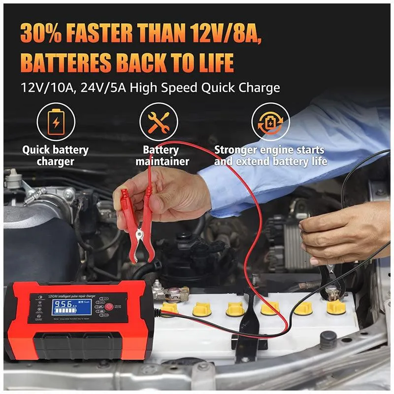 12V-24V Intelligent Pulse Repair Lcd Display Car Charger Q-Dp672