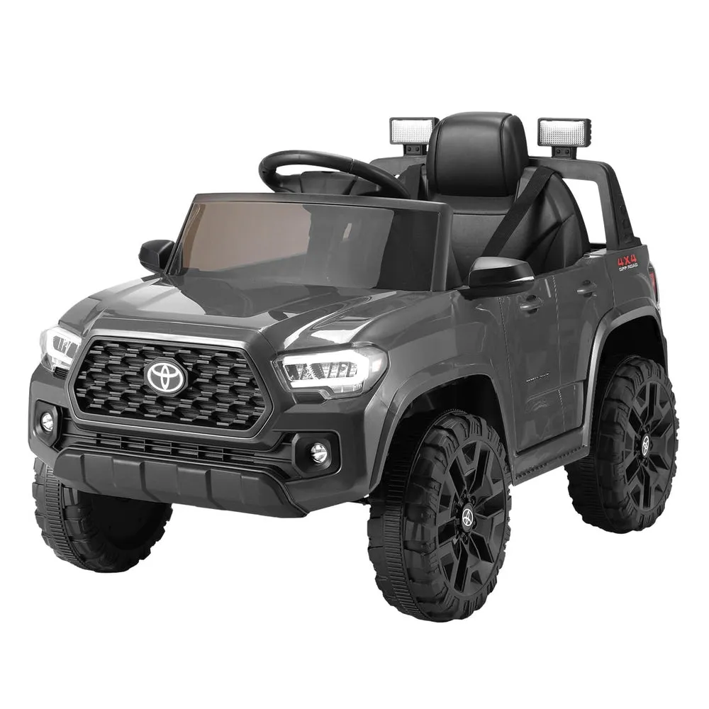 12V Grey Kids Electric Ride On Car with Remote | Toyota Tacoma