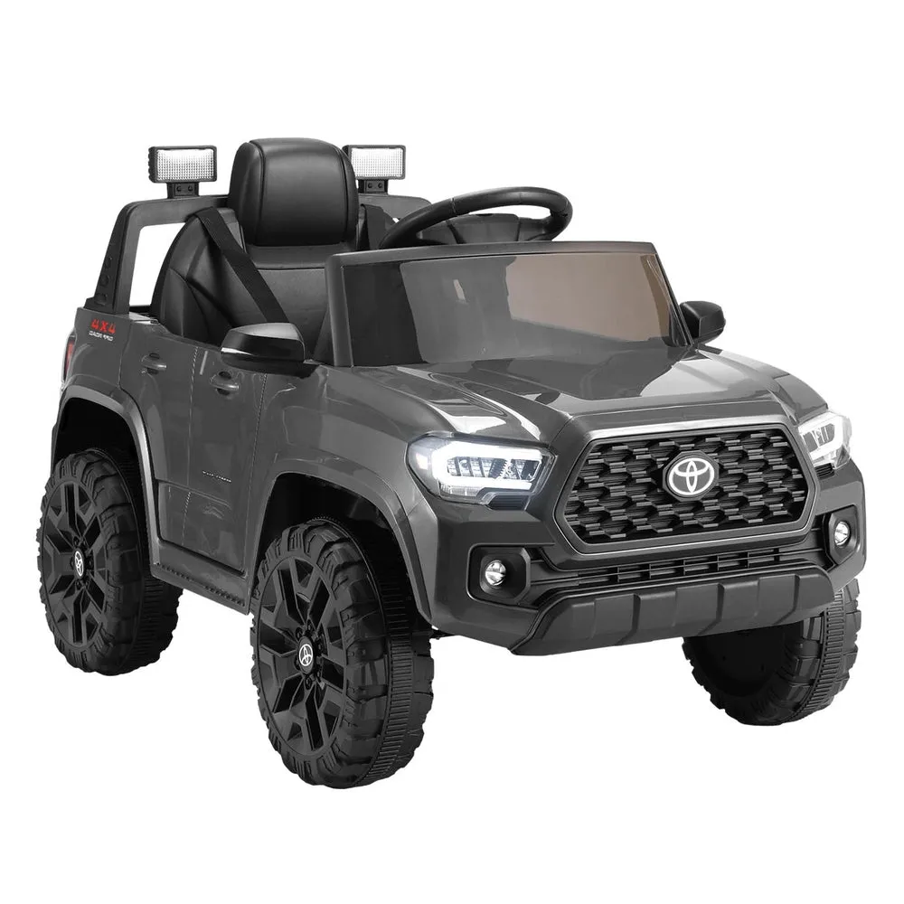 12V Grey Kids Electric Ride On Car with Remote | Toyota Tacoma