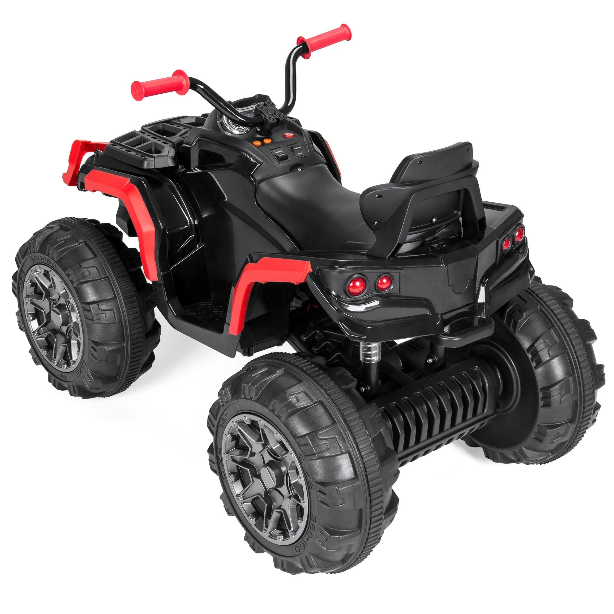 12V Kids 4-Wheeler Quad ATV Ride-On Car w/ 3.7mph Max, Headlights, AUX