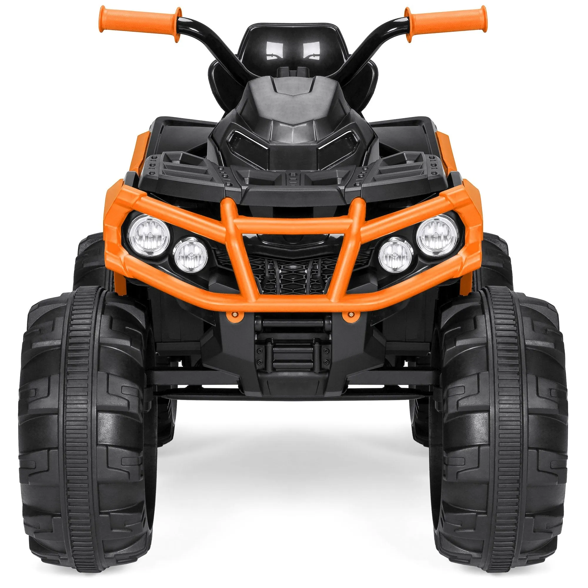 12V Kids 4-Wheeler Quad ATV Ride-On Car w/ 3.7mph Max, Headlights, AUX