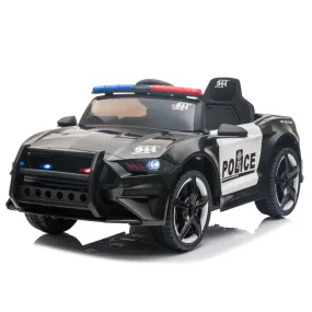 12V Kids Ride On Car ,Police sports car, 2.4GHZ Remote Control, LED Lights