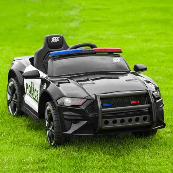 12V Kids Ride On Car ,Police sports car, 2.4GHZ Remote Control, LED Lights