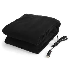 12V LARGE ELECTRIC HEATED CAR VAN TRUCK FLEECE COSY WARM BLANKET TRAVEL DC CAR HEATER