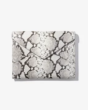 13" Laptop Clutch - Gray Python