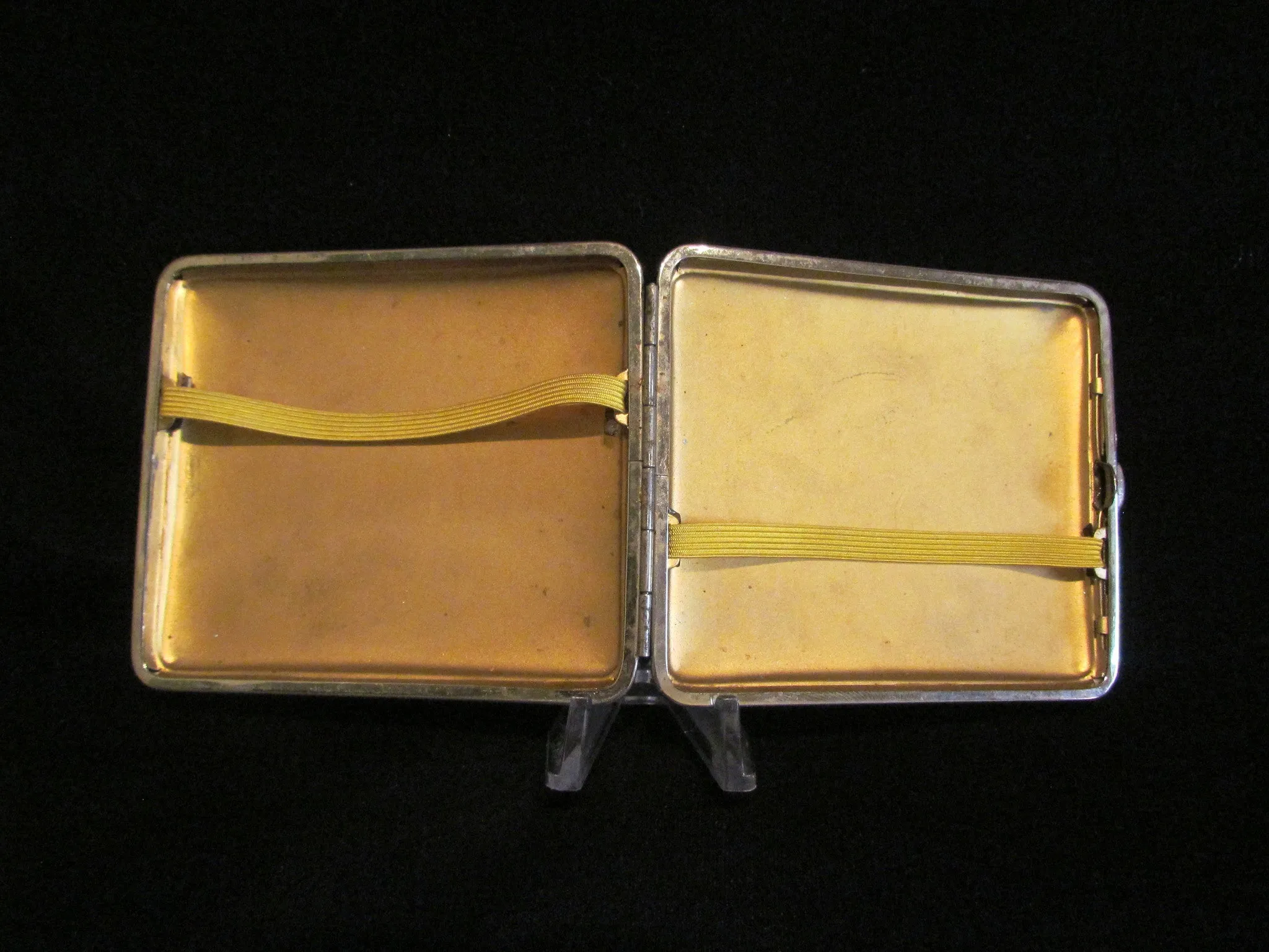 1930s Butterfly Wing And Snake Skin Cigarette Case Tropical Theme Excellent Condition