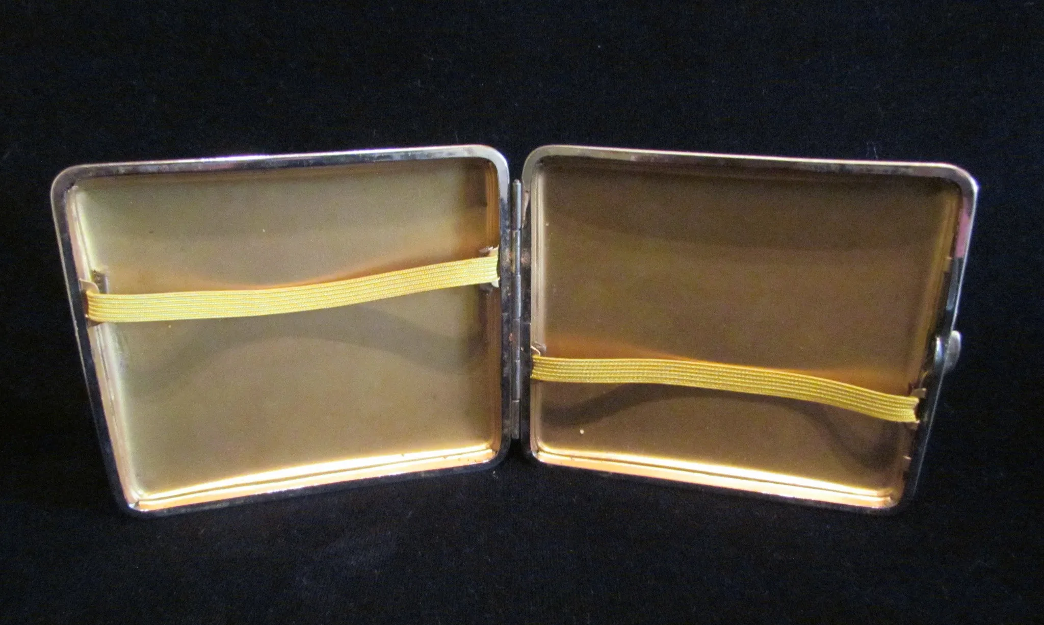 1930s Butterfly Wing And Snake Skin Cigarette Case Tropical Theme Excellent Condition