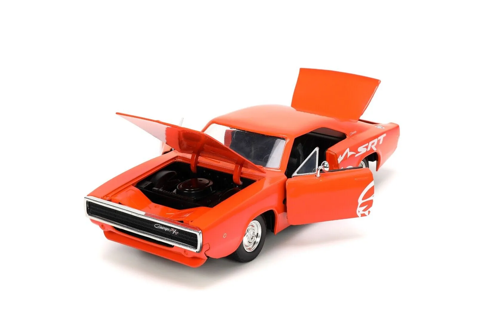 1968 DODGE CHARGER R/T SRT ORANGE "BIGTIME MUSCLE" 1/24 DIECAST MODEL JADA 34197