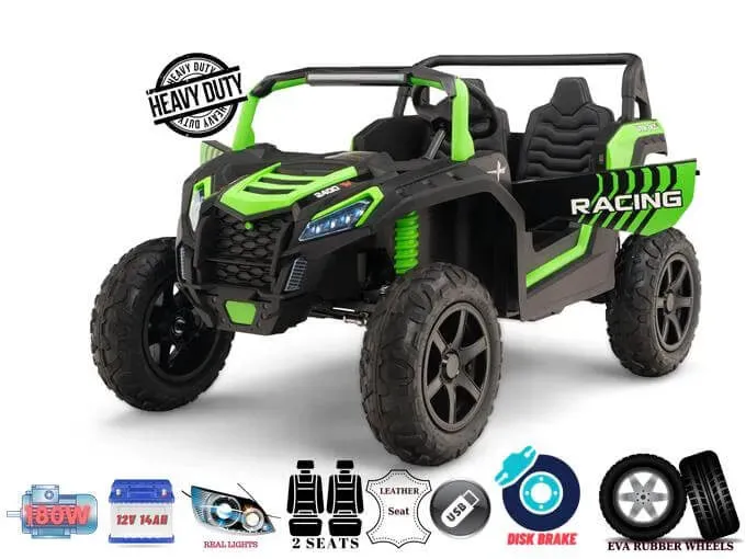 2025 Upgraded 180 Watts BrushLess Motor Xxl UTV 2 Seater Dune Buggy Rubber Tires | Leather Seats | Up To 16KPH