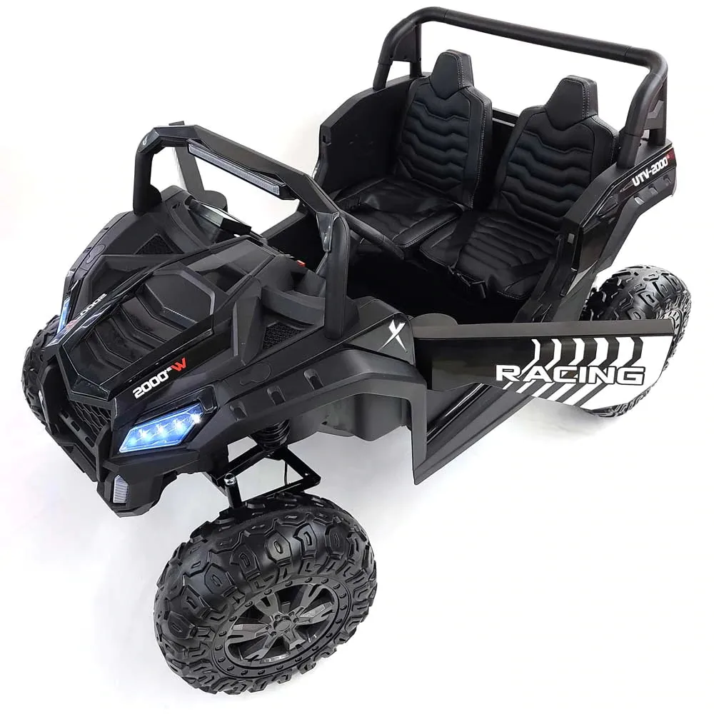 2025 Upgraded 180 Watts BrushLess Motor Xxl UTV 2 Seater Dune Buggy Rubber Tires | Leather Seats | Up To 16KPH