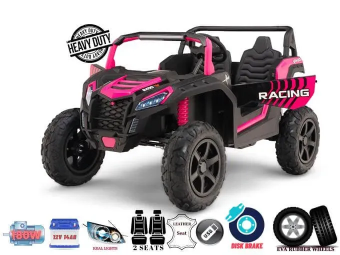 2025 Upgraded 180 Watts BrushLess Motor Xxl UTV 2 Seater Dune Buggy Rubber Tires | Leather Seats | Up To 16KPH