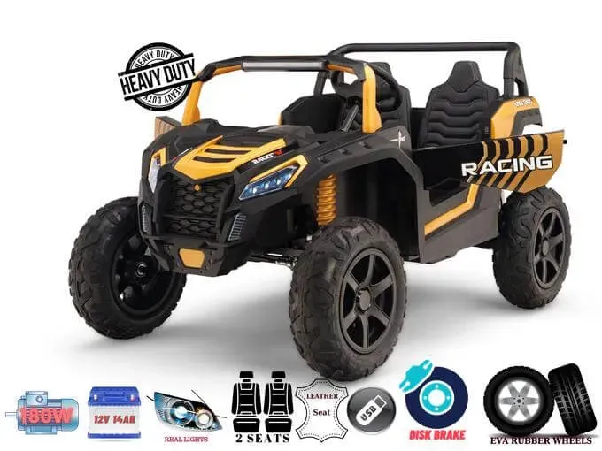 2025 Upgraded 180 Watts BrushLess Motor Xxl UTV 2 Seater Dune Buggy Rubber Tires | Leather Seats | Up To 16KPH