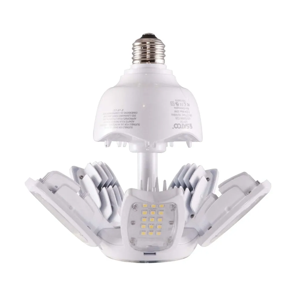 30 Watt LED HID Replacement - 5000K - Medium base - Adjustable Beam - Type B Ballast Bypass - 6-Pack