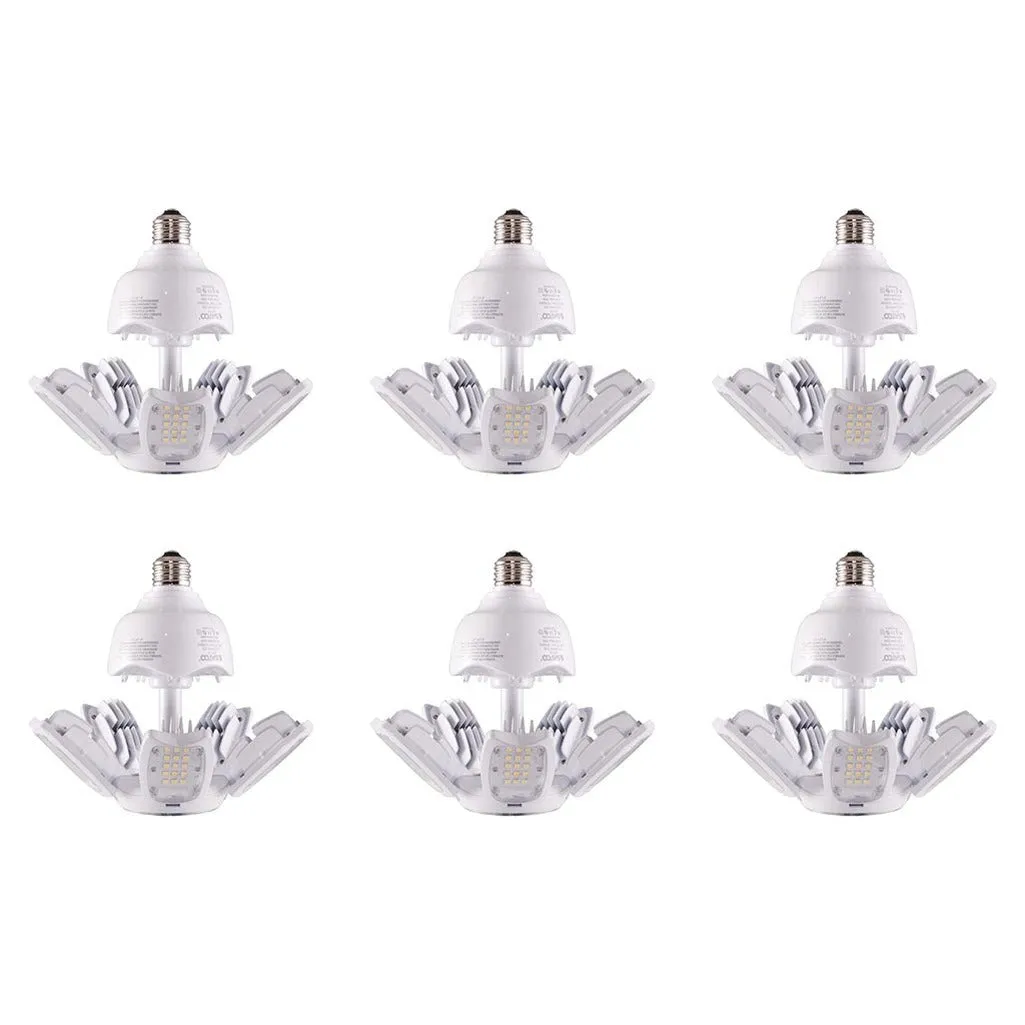 30 Watt LED HID Replacement - 5000K - Medium base - Adjustable Beam - Type B Ballast Bypass - 6-Pack