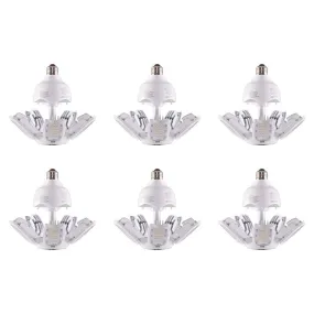 30 Watt LED HID Replacement - 5000K - Medium base - Adjustable Beam - Type B Ballast Bypass - 6-Pack