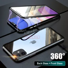 360 Full Body Phone Case For iPhone 11 Pro Max Case Covers 360 Magnet cases For iPhone 11 Pro Max Cases Cover Metal Bumber