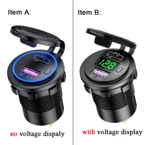 48W USB Charger Socket Waterproof Fast Charge Adapter