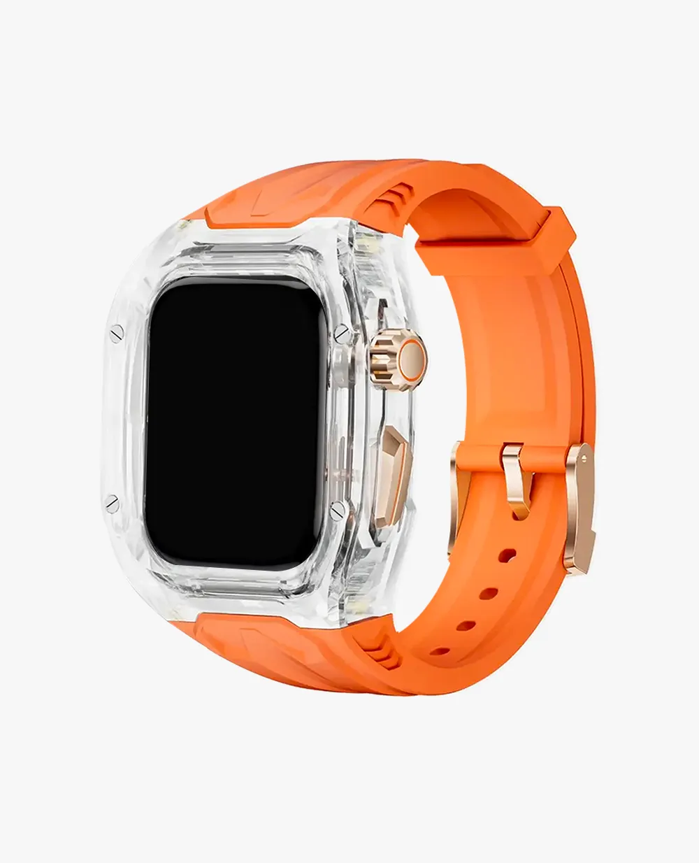 49MM Sport Edition Luxury Metal Case - Black & Orange