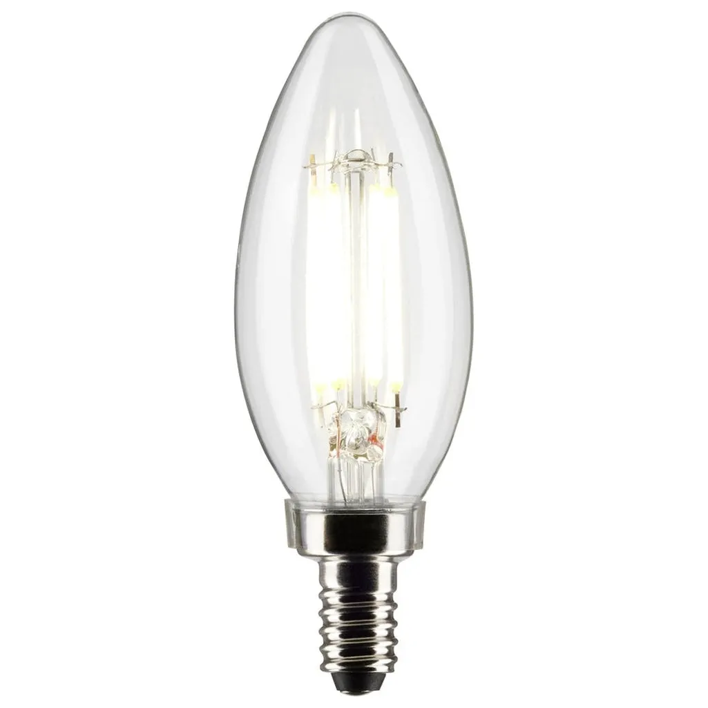 5.5 Watt B11 LED - Clear - Candelabra base - 90 CRI - 2700K - 120 Volt - 6-Pack