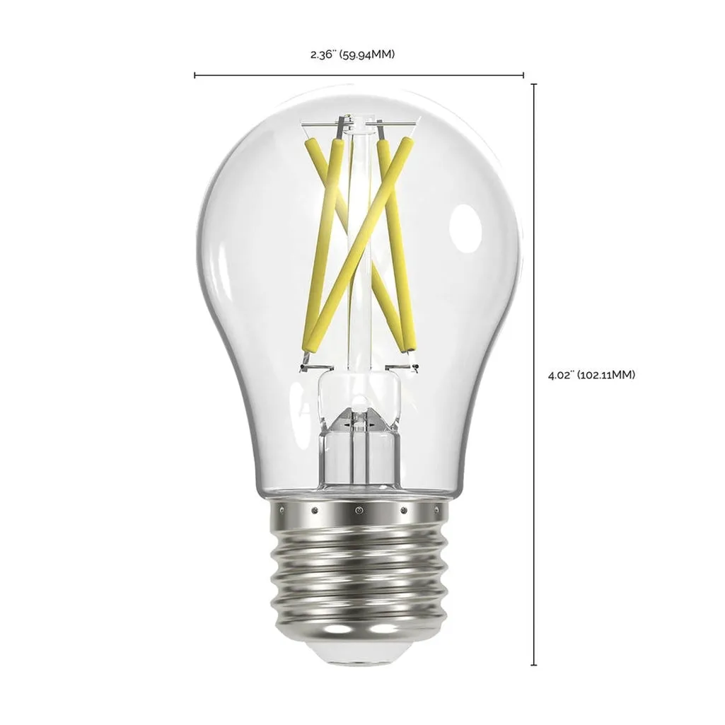 5W LED A19 - Clear - Medium Base - 3000K - 90 CRI - 120V - 6-Pack