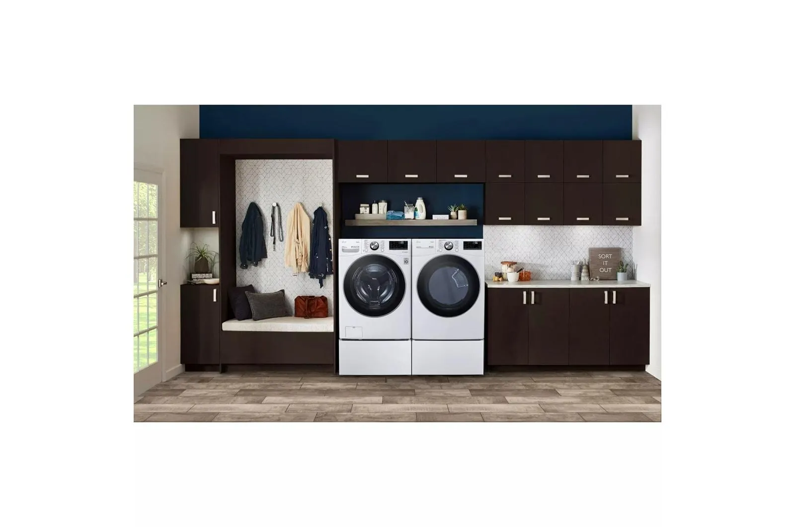 7.4 cu. ft. Ultra Large Capacity Smart wi-fi Enabled Front Load Electric Dryer with TurboSteam(TM) and Built-In Intelligence - (DLEX4200W)