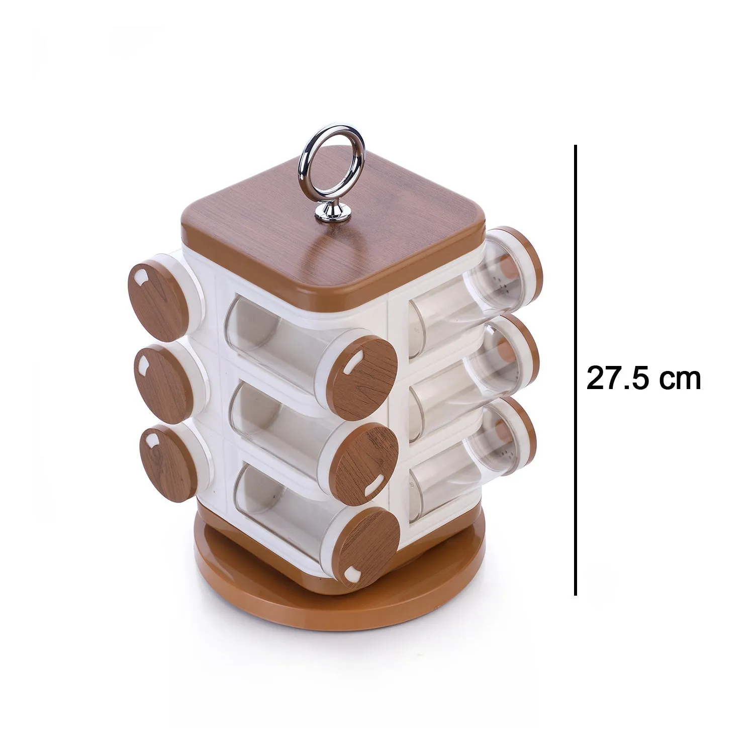 8118 Ganesh 12-Jar Revolving Spice Rack Masala Box