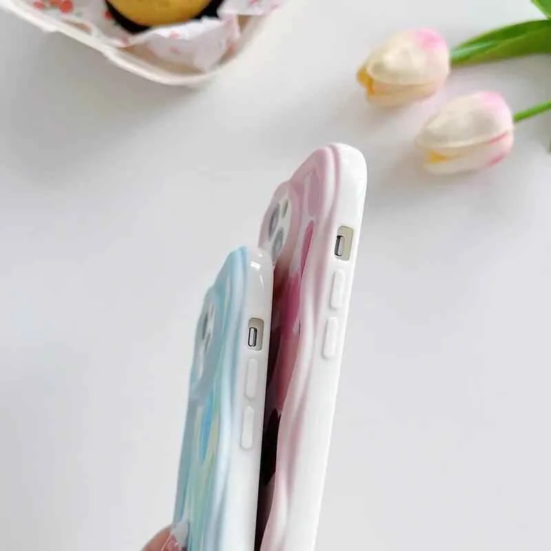 Abstract Floral Heart Cute Phone Case for iPhone 11, 12, 13, 14, 14 Plus, 7, 8, 8 Plus, X, XR, XS, XS Max