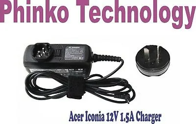 AC Adapter Charger For Acer tablet pc A500-10S32U A500-08S08U A500-10S08U