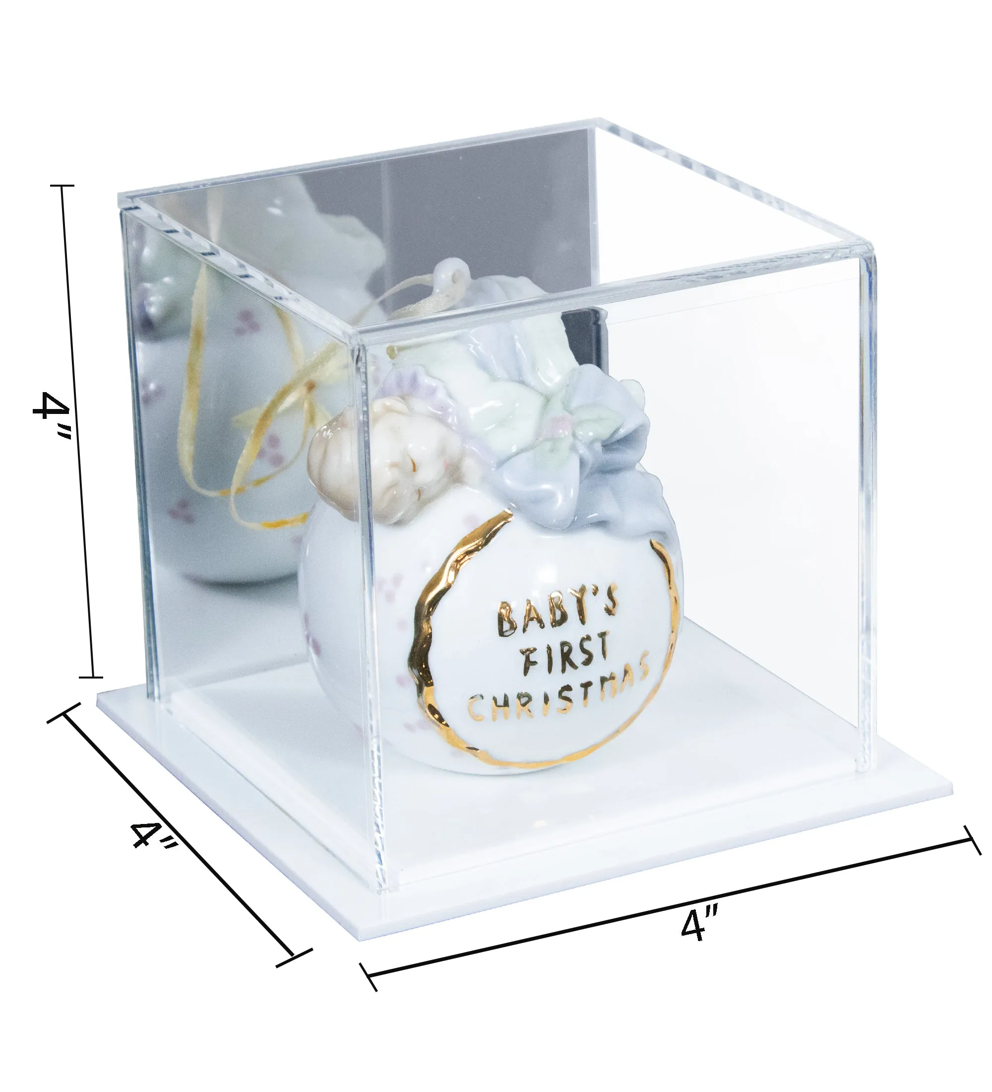 Acrylic Christmas or Holiday Ornament Display Case