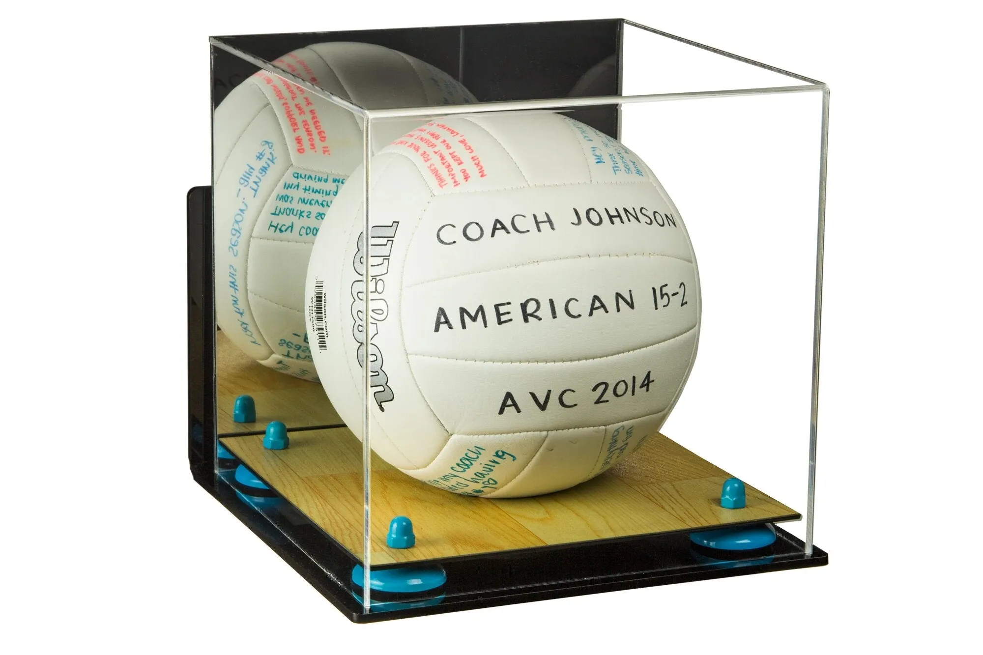 Acrylic Volleyball Display Case - Mirror Wall Mounts (A027/B02)