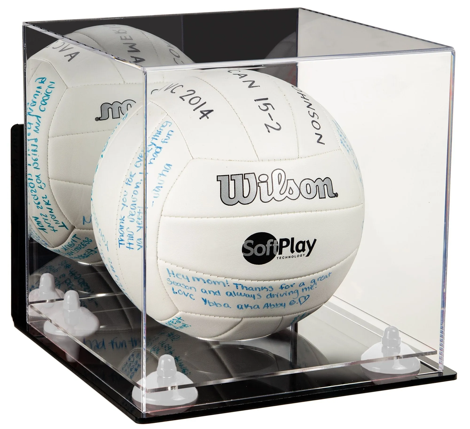 Acrylic Volleyball Display Case - Mirror Wall Mounts (A027/B02)