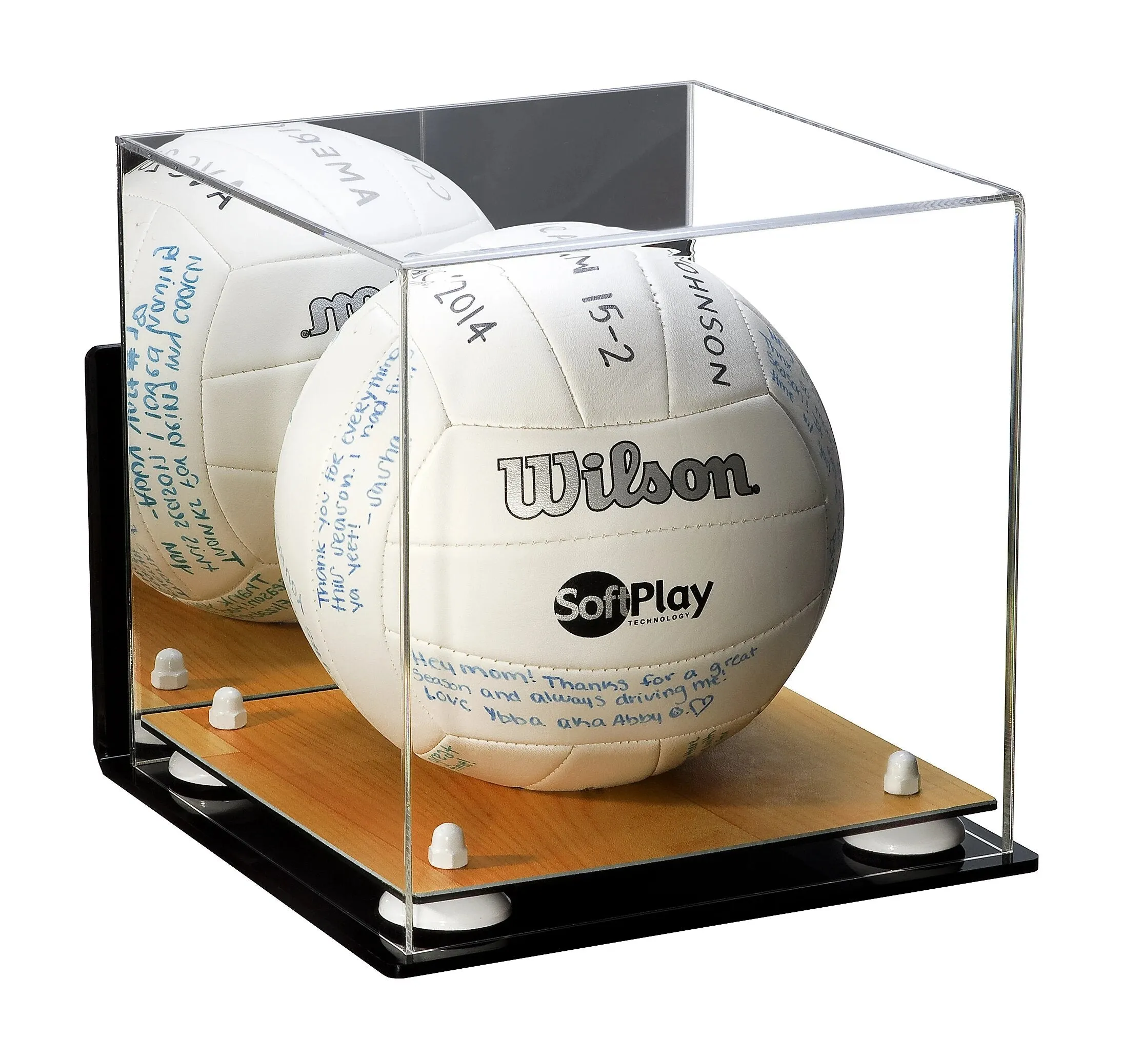 Acrylic Volleyball Display Case - Mirror Wall Mounts (A027/B02)