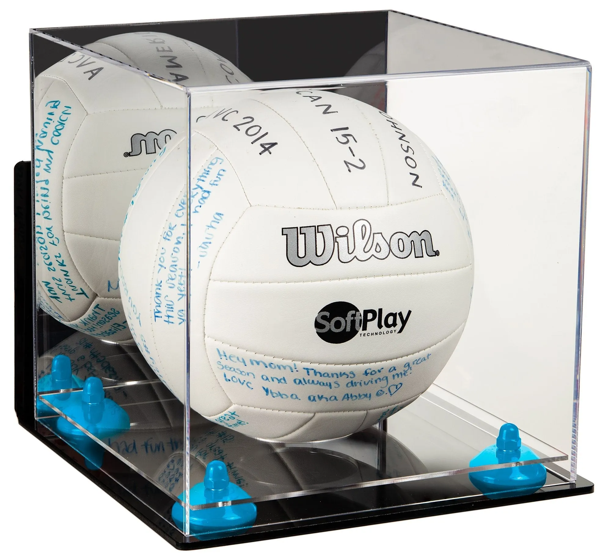 Acrylic Volleyball Display Case - Mirror Wall Mounts (A027/B02)