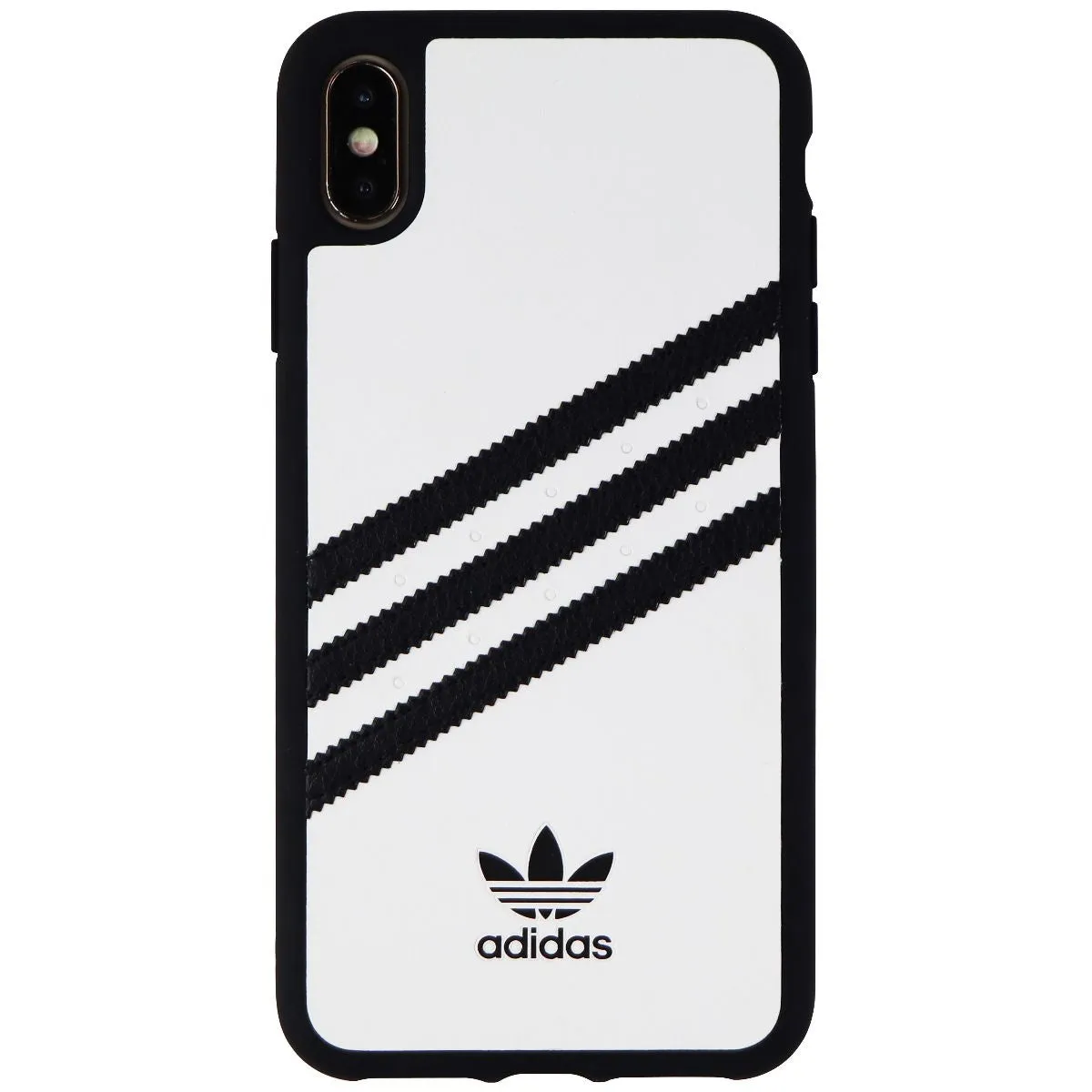 Adidas 3-Stripes Hard Snap Case for Apple iPhone Xs Max - White/Black Stripes