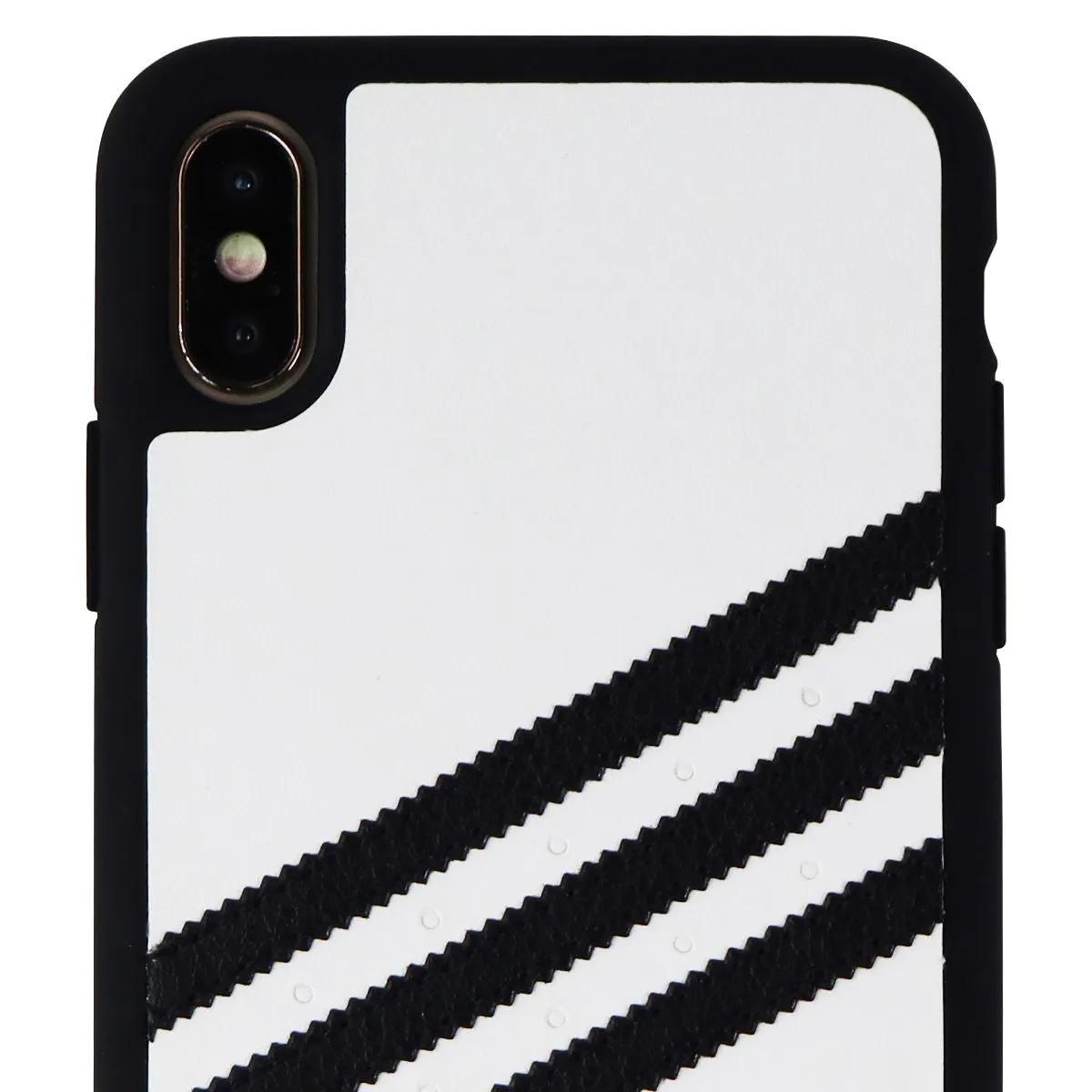 Adidas 3-Stripes Hard Snap Case for Apple iPhone Xs Max - White/Black Stripes