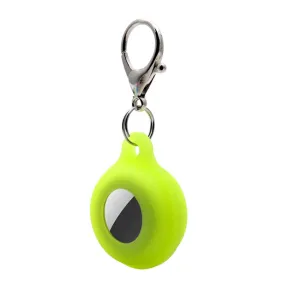 AirTags luminous silicone cover with keychain - Luminous Yellow