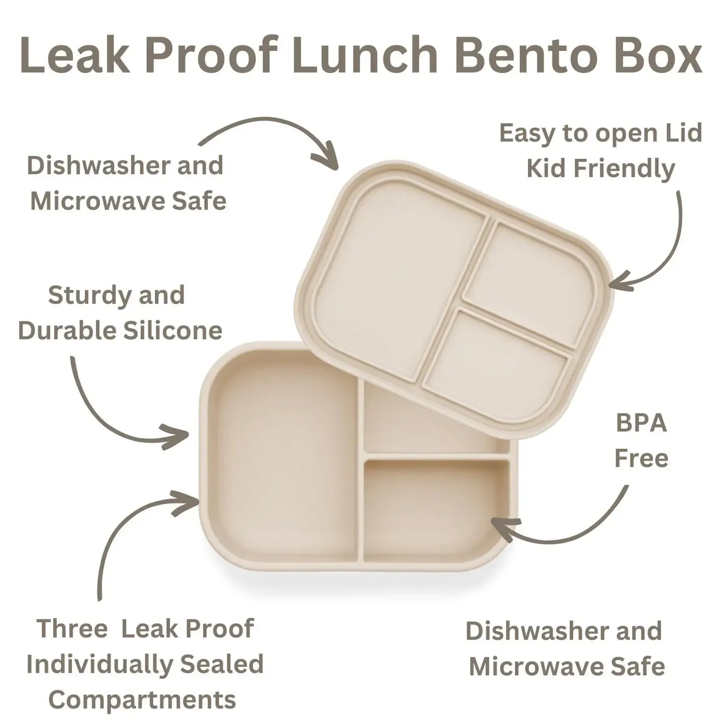 Ali Oli Leakproof Silicone Bento Box