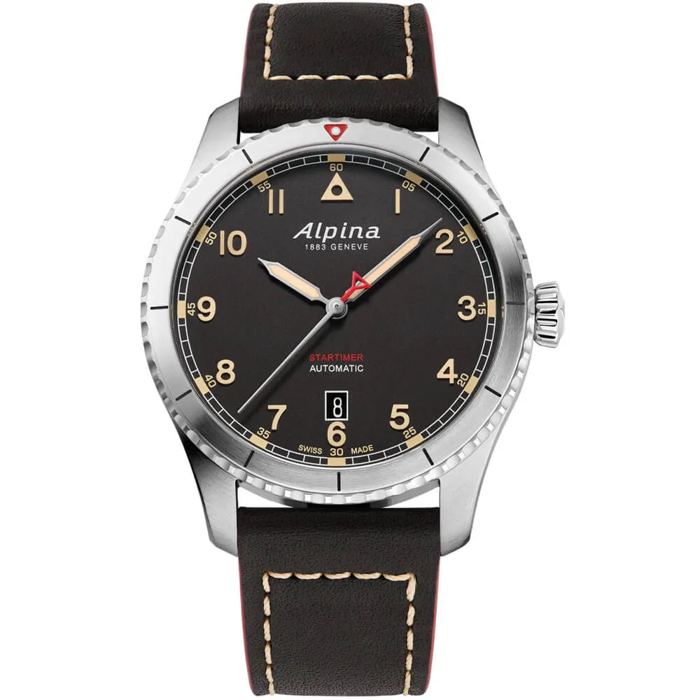 Alpina Startimer Pilot 41 MM Automatic Black Men's Watch AL-525BBG4S26