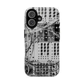 Analog Synthesizer-Inspired Modular Phone Case - Black & White