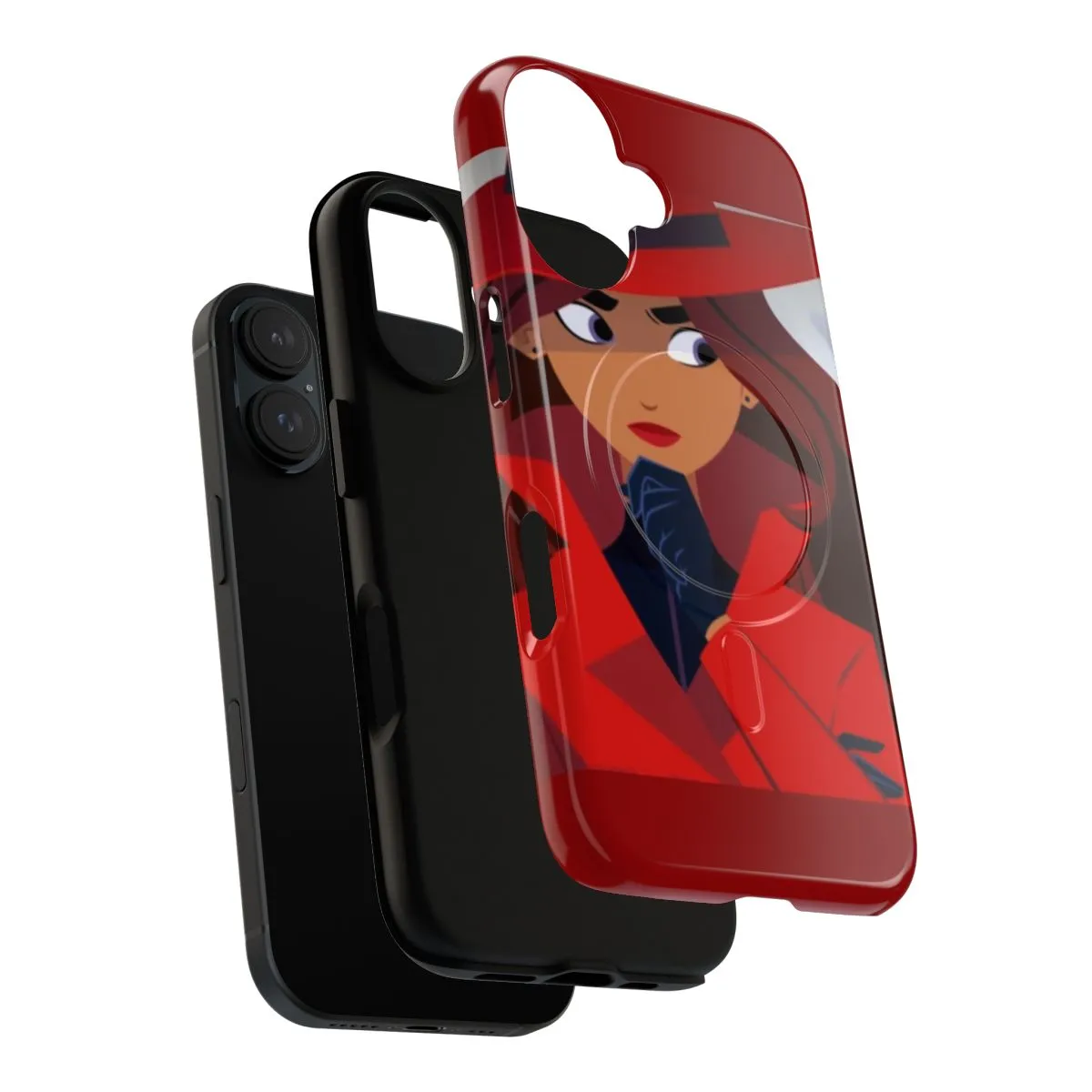 Animated Series Carmen Sandiego Inspired Magnetic Tough Phone Cases