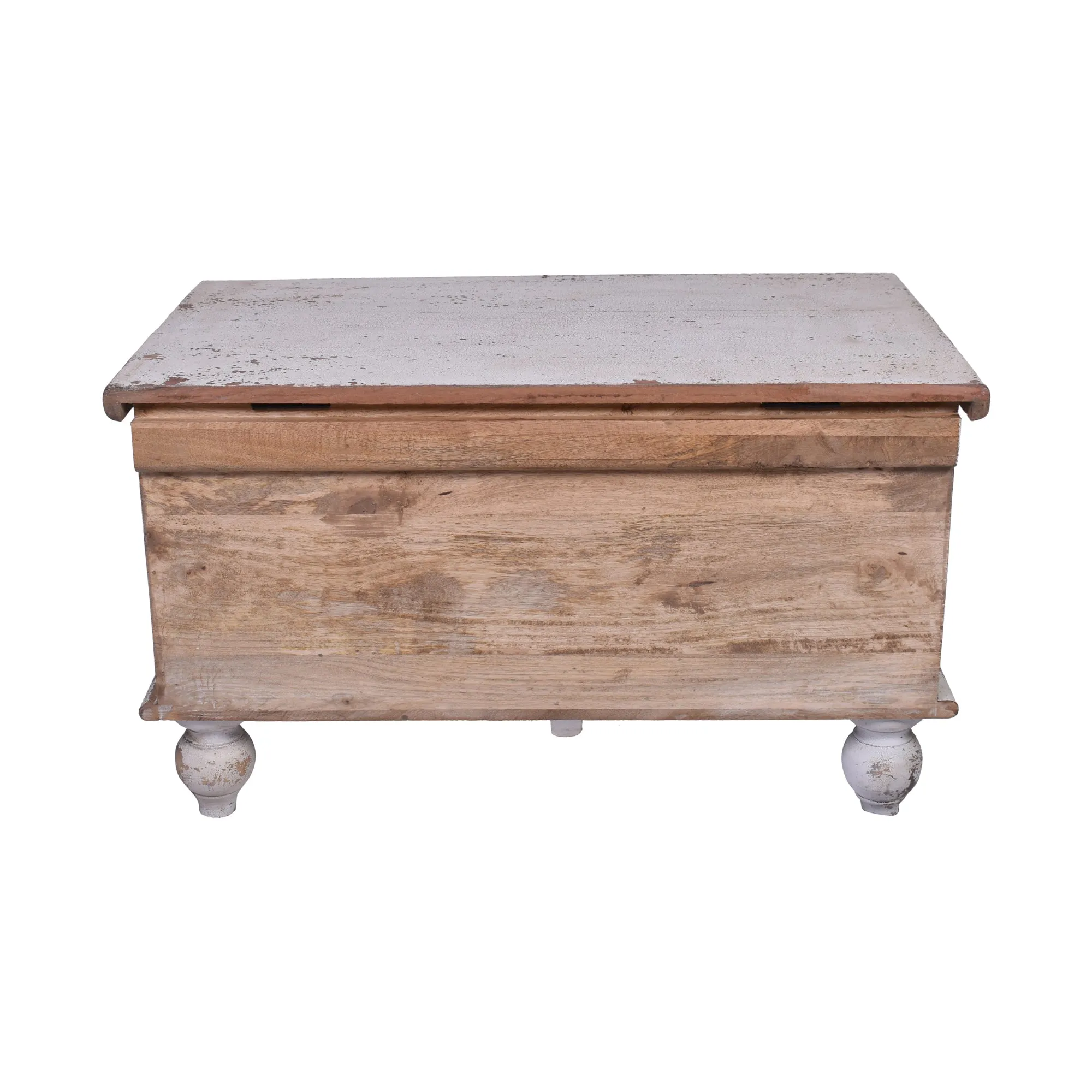 Antique White Astrid Mango Wood Trunk