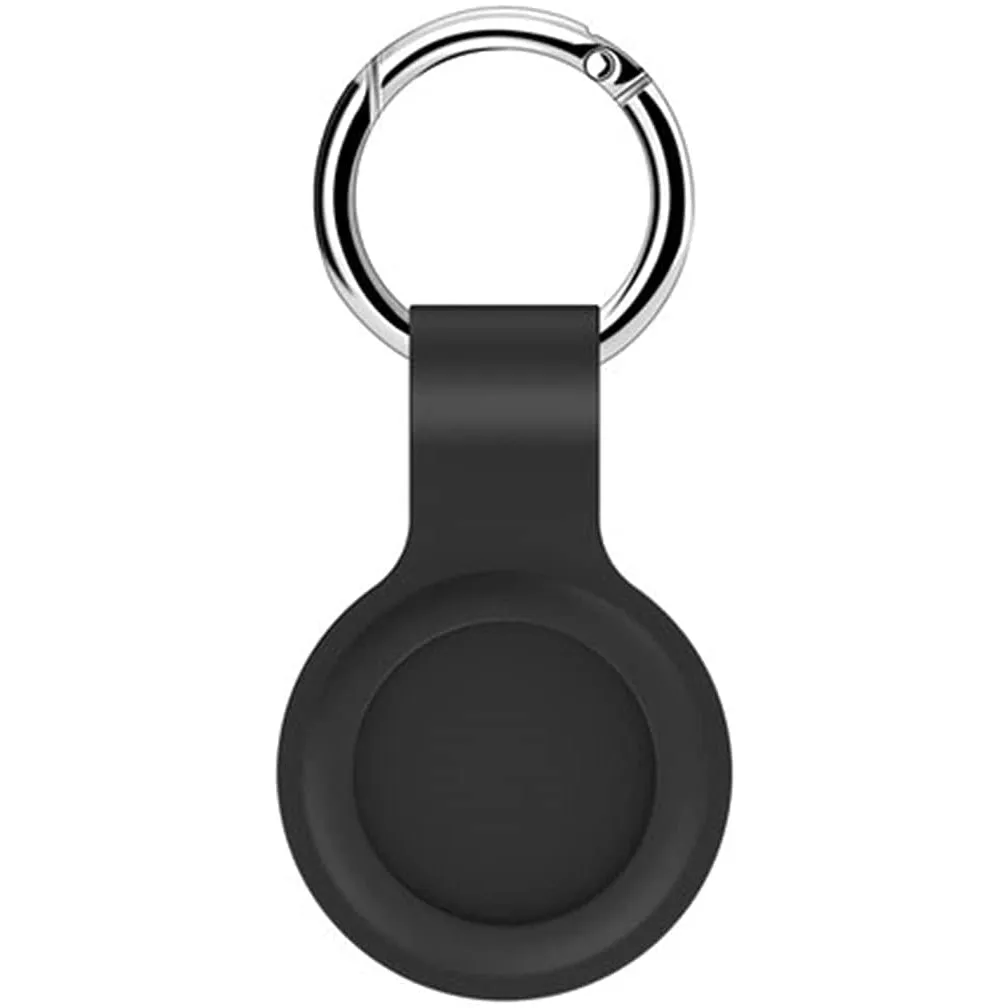 Apple AirTags Silicone Case Keychain-Black