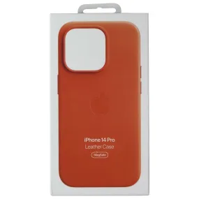 Apple Official Leather Case for MagSafe for iPhone 14 Pro - Orange