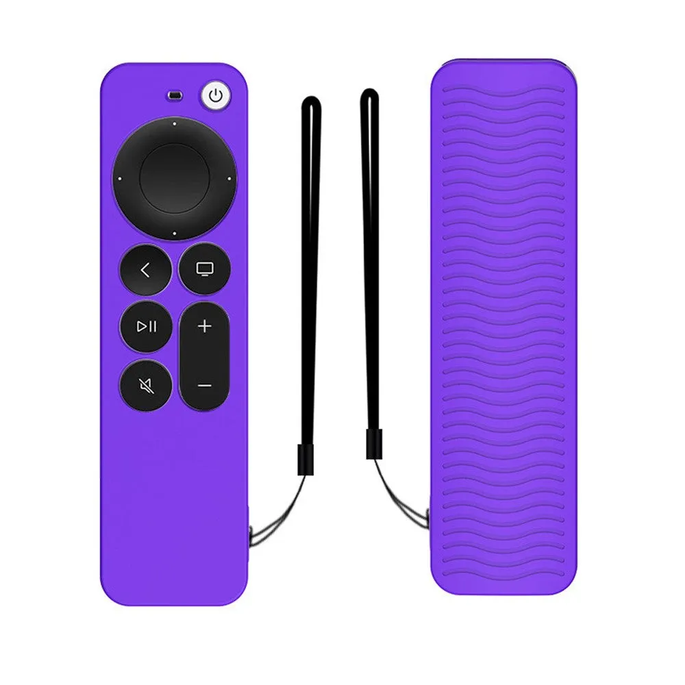 Apple TV 4K (2021) Y31 silicone remote controller cover - Purple