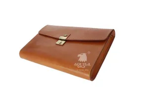 Aquila Tan Leather Laptop/Tablet Case