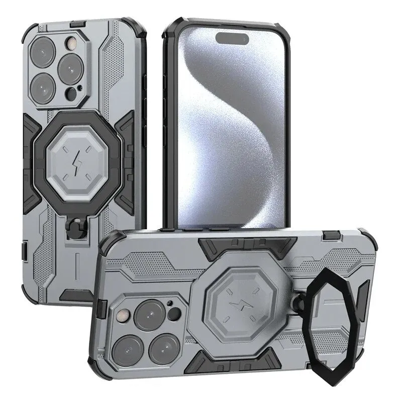 Armor 360 ° Rotating Stand Shockproof Phone Case For iPhone