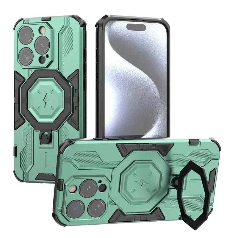 Armor 360 ° Rotating Stand Shockproof Phone Case For iPhone