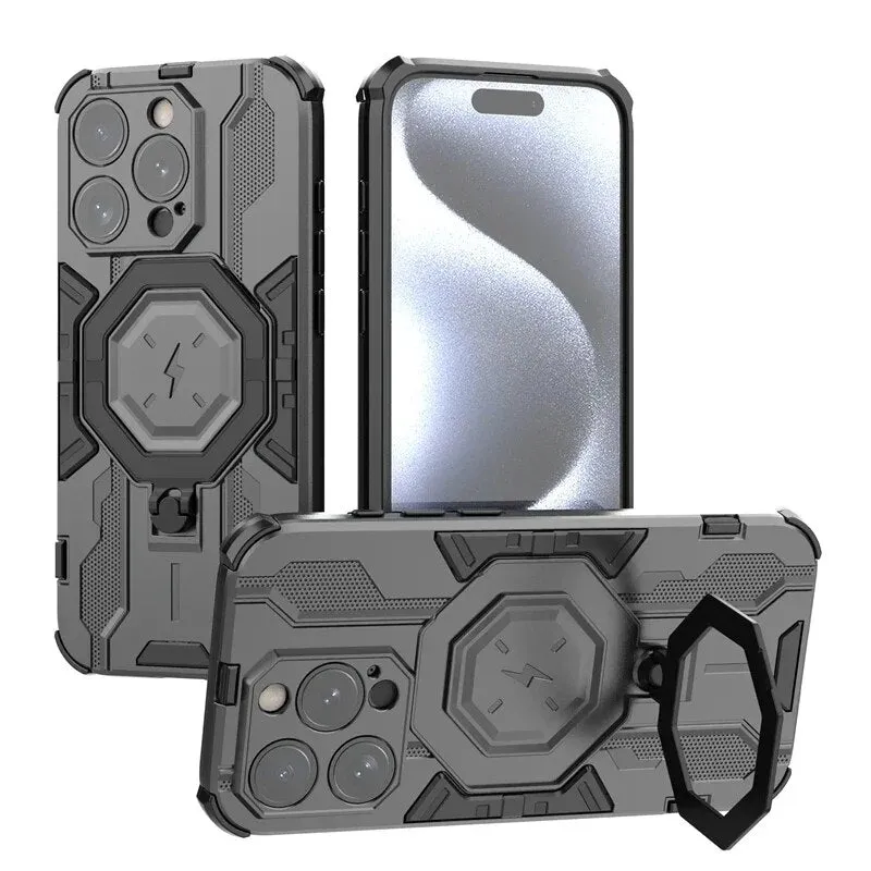 Armor 360 ° Rotating Stand Shockproof Phone Case For iPhone