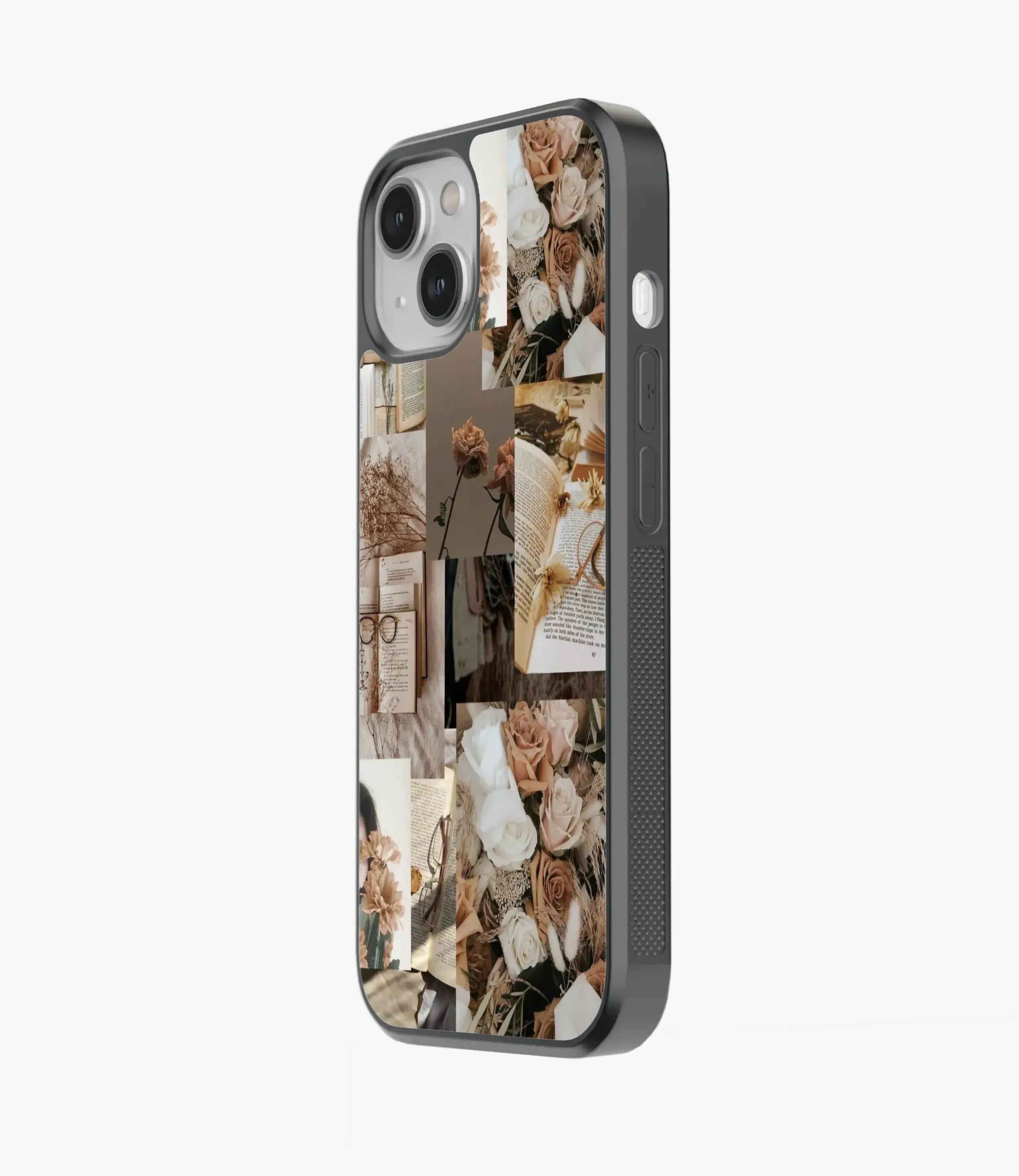 Autumnal Floral Aesthetic Glass Phone Case